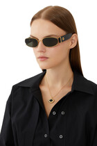نظارة شمسية شيلبي بإطار بتصميم عين القطة